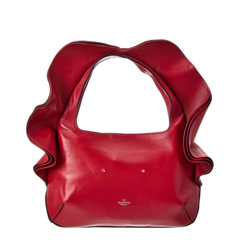 Valentino Atelier Leather Hobo Bag, Red